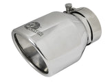 Mach Force-Xp 304 Stainless Steel Clamp-on Exhaust Tip Polished 2-1/2 Inch Inlet x 4 Inch Outlet x 6 Inch L aFe Power