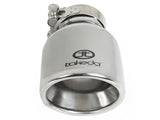 Takeda 304 Stainless Steel Clamp-on Exhaust Tip Polished 2-1/2 Inch Inlet x 4 Inch Outlet x 6 Inch L aFe Power