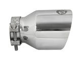 Mach Force-Xp 304 Stainless Steel Clamp-on Exhaust Tip Polished 2-1/2 Inch Inlet x 4 Inch Outlet x 6 Inch L aFe Power