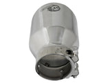 Mach Force-Xp 304 Stainless Steel Clamp-on Exhaust Tip Polished 2-1/2 Inch Inlet x 4 Inch Outlet x 6 Inch L aFe Power