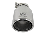Takeda 304 Stainless Steel Clamp-on Exhaust Tip Polished 2-1/2 Inch Inlet x 4 Inch Outlet x 8 Inch L aFe Power