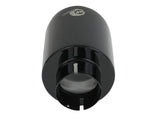 Mach Force-Xp 409 Stainless Steel Clamp-on Exhaust Tip Black 2-1/2 Inch Inlet x 4-1/2 Inch Outlet x 7 Inch L aFe Power