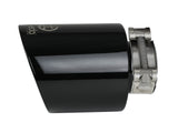 Takeda 409 Stainless Steel Clamp-on Exhaust Tip Black 2-1/2 Inch Inlet x 4-1/2 Inch Outlet x 7 Inch L aFe Power
