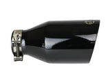 Mach Force-Xp 409 Stainless Steel Clamp-on Exhaust Tip Black 2-1/2 Inch Inlet x 4-1/2 Inch Outlet x 9 Inch L aFe Power
