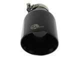 Mach Force-Xp 409 Stainless Steel Clamp-on Exhaust Tip Black 2-1/2 Inch Inlet x 4-1/2 Inch Outlet x 9 Inch L aFe Power
