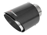 Mach Force-Xp 304 Stainless Steel Clamp-on Exhaust Tip Carbon Fiber 2-1/2 Inch Inlet x 4-1/2 Inch Outlet x 7 Inch L aFe Power