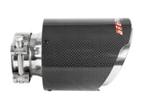 Mach Force-Xp 304 Stainless Steel Clamp-on Exhaust Tip Carbon Fiber 2-1/2 Inch Inlet x 4-1/2 Inch Outlet x 7 Inch L aFe Power