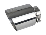 Takeda 304 Stainless Steel Clamp-on Exhaust Tip Polished 2-1/2 Inch Inlet x 4-1/2 Inch Outlet x 7 Inch L aFe Power