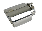Mach Force-Xp 304 Stainless Steel Clamp-on Exhaust Tip Polished 2-1/2 Inch Inlet x 4-1/2 Inch Outlet x 7 Inch L aFe Power