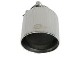 Mach Force-Xp 304 Stainless Steel Clamp-on Exhaust Tip Polished 2-1/2 Inch Inlet x 4-1/2 Inch Outlet x 7 Inch L aFe Power