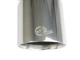 Mach Force-Xp 304 Stainless Steel Clamp-on Exhaust Tip Polished 2-1/2 Inch Inlet x 4-1/2 Inch Outlet x 7 Inch L aFe Power