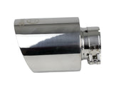 Takeda 304 Stainless Steel Clamp-on Exhaust Tip Polished 2-1/2 Inch Inlet x 4-1/2 Inch Outlet x 7 Inch L aFe Power