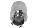 Takeda 304 Stainless Steel Clamp-on Exhaust Tip Polished 2-1/2 Inch Inlet x 4-1/2 Inch Outlet x 7 Inch L aFe Power