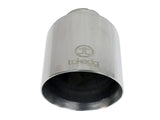 Takeda 304 Stainless Steel Clamp-on Exhaust Tip Polished 2-1/2 Inch Inlet x 4-1/2 Inch Outlet x 7 Inch L aFe Power