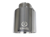 Takeda 304 Stainless Steel Clamp-on Exhaust Tip Polished 2-1/2 Inch Inlet x 4-1/2 Inch Outlet x 7 Inch L aFe Power