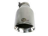Mach Force-Xp 304 Stainless Steel Clamp-on Exhaust Tip Polished 2-1/2 Inch Inlet x 4-1/2 Inch Outlet x 9 Inch L aFe Power