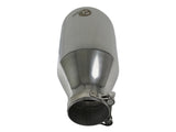 Mach Force-Xp 304 Stainless Steel Clamp-on Exhaust Tip Polished 2-1/2 Inch Inlet x 4-1/2 Inch Outlet x 9 Inch L aFe Power