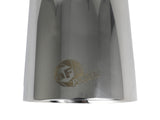 Mach Force-Xp 304 Stainless Steel Clamp-on Exhaust Tip Polished 2-1/2 Inch Inlet x 4-1/2 Inch Outlet x 9 Inch L aFe Power