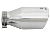 Takeda 304 Stainless Steel Clamp-on Exhaust Tip Polished 2-1/2 Inch Inlet x 4-1/2 Inch Outlet x 9 Inch L aFe Power