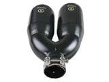 Takeda 304 Stainless Steel Clamp-on Exhaust Tip Black 2-1/2 Inch Inlet x 4 Inch Outlet x 12 Inch L Right aFe Power