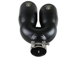 Takeda 304 Stainless Steel Clamp-on Exhaust Tip Black 2-1/2 Inch Inlet x 4 Inch Outlet x 12 Inch L Left aFe Power