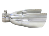 Takeda 304 Stainless Steel Clamp-on Exhaust Tip Polished 2-1/2 Inch Inlet x 4 Inch Outlet x 12 Inch L Right aFe Power