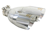 Takeda 304 Stainless Steel Clamp-on Exhaust Tip Polished 2-1/2 Inch Inlet x 4 Inch Outlet x 12 Inch L Left aFe Power