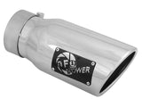 Mach Force-Xp 304 Stainless Steel Clamp-on Exhaust Tip Polished 3 Inch Inlet x 4 Inch Outlet x 9 Inch L aFe Power