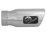 Mach Force-Xp 304 Stainless Steel Clamp-on Exhaust Tip Polished 3 Inch Inlet x 4 Inch Outlet x 9 Inch L aFe Power