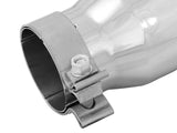 Mach Force-Xp 304 Stainless Steel Clamp-on Exhaust Tip Polished 3 Inch Inlet x 4 Inch Outlet x 9 Inch L aFe Power