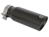 Mach Force-Xp 409 Stainless Steel Clamp-on Exhaust Tip Black Rear Exit 3 Inch Inlet x 4 Inch Outlet x 12 Inch L aFe Power
