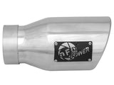 Mach Force-Xp 304 Stainless Steel Clamp-on Exhaust Tip Polished 3 Inch Inlet x 4-1/2 Inch Outlet x 9 Inch L aFe Power