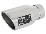 Mach Force-Xp 409 Stainless Steel Clamp-on Exhaust Tip Polished 3 Inch Inlet x 4-1/2 Inch Outlet x 9 Inch L aFe Power