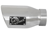 Mach Force-Xp 409 Stainless Steel Clamp-on Exhaust Tip Polished 3 Inch Inlet x 4-1/2 Inch Outlet x 9 Inch L aFe Power