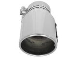 Mach Force-Xp 409 Stainless Steel Clamp-on Exhaust Tip Polished 3 Inch Inlet x 4-1/2 Inch Outlet x 9 Inch L aFe Power