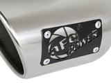 Mach Force-Xp 409 Stainless Steel Clamp-on Exhaust Tip Polished 3 Inch Inlet x 4-1/2 Inch Outlet x 9 Inch L aFe Power