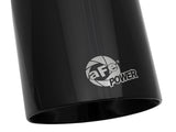 Mach Force-Xp 304 Stainless Steel Clamp-on Exhaust Tip Black 3 Inch Inlet x 4-1/2 Inch Outlet x 9 Inch L aFe Power