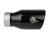 Mach Force-Xp 304 Stainless Steel Clamp-on Exhaust Tip Black 3 Inch Inlet x 4-1/2 Inch Outlet x 9 Inch L Bolt On aFe Power