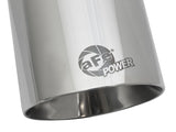 Mach Force-Xp 304 Stainless Steel Clamp-on Exhaust Tip Polished 3 Inch Inlet x 4-1/2 Inch Outlet x 9 Inch L Bolt On aFe Power