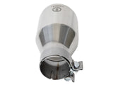 Takeda 304 Stainless Steel Clamp-on Exhaust Tip Polished 3 Inch Inlet x 5 Inch Outlet x 9 Inch L aFe Power