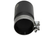Mach Force-Xp Stainless Steel Clamp-on Exhaust Tip Black Right Side Exit 3-1/2 Inch Inlet x 4 Inch Outlet x 7 Inch L aFe Power