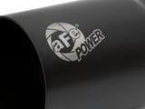Mach Force-Xp Stainless Steel Clamp-on Exhaust Tip Black Right Side Exit 3-1/2 Inch Inlet x 4 Inch Outlet x 7 Inch L aFe Power