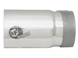 Mach Force-Xp 304 Stainless Steel Clamp-on Exhaust Tip Polished Right Side Exit 3-1/2 Inch Inlet x 4 Inch Outlet x 7 Inch L aFe Power