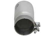 Mach Force-Xp 304 Stainless Steel Clamp-on Exhaust Tip Polished Right Side Exit 3-1/2 Inch Inlet x 4 Inch Outlet x 7 Inch L aFe Power