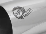 Mach Force-Xp 304 Stainless Steel Clamp-on Exhaust Tip Polished Right Side Exit 3-1/2 Inch Inlet x 4 Inch Outlet x 7 Inch L aFe Power
