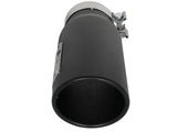 Mach Force-Xp 409 Stainless Steel Clamp-on Exhaust Tip Black 3-1/2 Inch Inlet x 4-1/2 Inch Outlet x 12 Inch L Right aFe Power