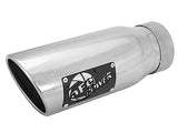 Mach Force-Xp 304 Stainless Steel Clamp-on Exhaust Tip Polished Left Side Exit 3-1/2 Inch Inlet x 4-1/2 Inch Outlet x 12 Inch L aFe Power
