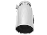 Mach Force-Xp 304 Stainless Steel Clamp-on Exhaust Tip Polished 3-1/2 Inch Inlet x 4-1/2 Inch Outlet x 12 Inch L Left / Right aFe Power
