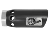 Mach Force-Xp 409 Stainless Steel Clamp-on Exhaust Tip Black Right Side Exit 4 Inch Inlet x 5 Inch Outlet x 12 Inch L aFe Power