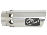 Mach Force-Xp 304 Stainless Steel Intercooled Clamp-on Exhaust Tip Polished 4 Inch Inlet x 5 Inch Outlet x 12 Inch L aFe Power
